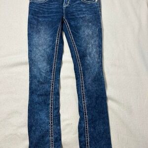 BKE Buckle Womens Rock Revival Luiza‎ Straight 28vMSRP $169 NICE Pants